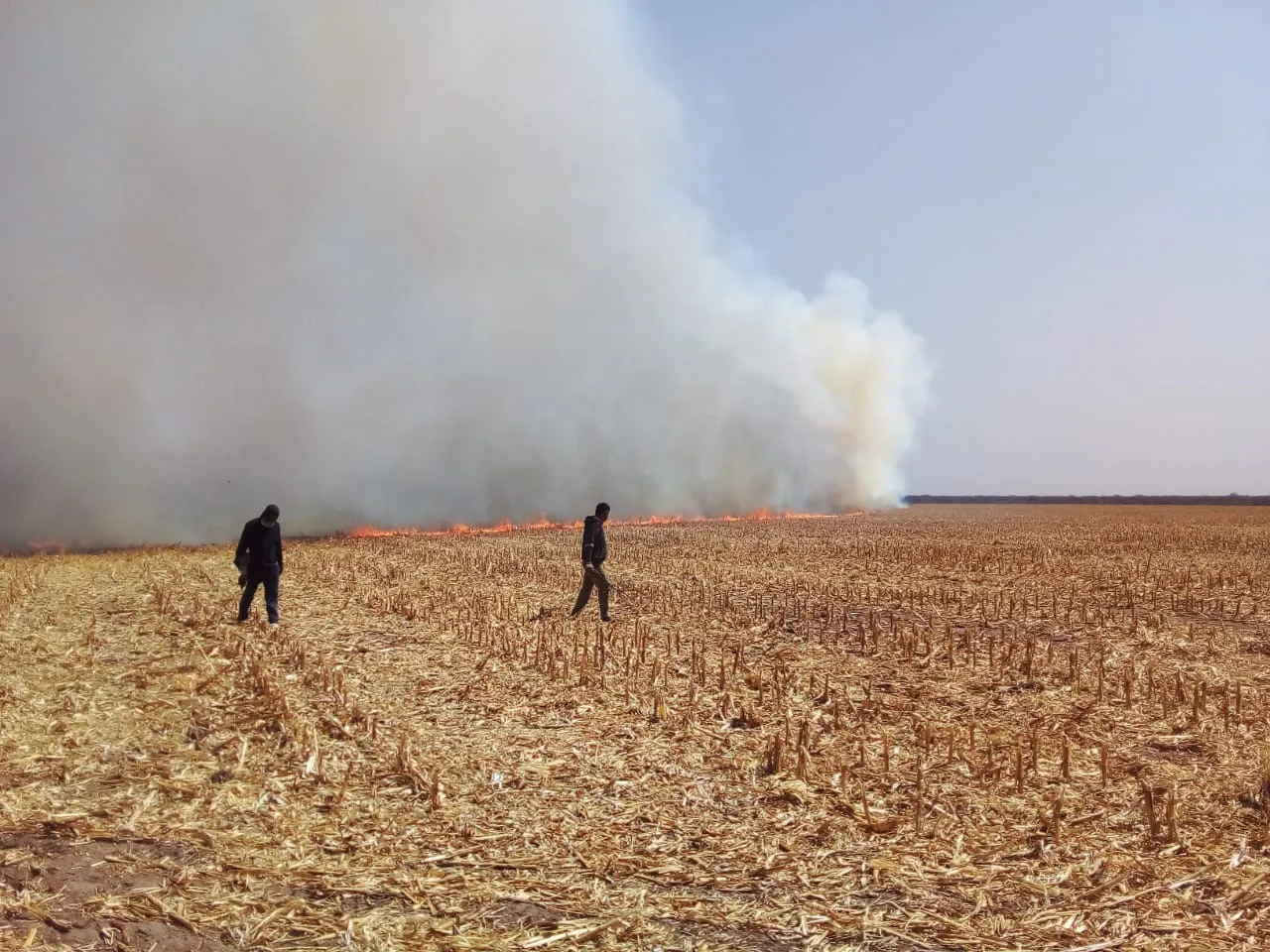 Incendio en Conlara (Policía)