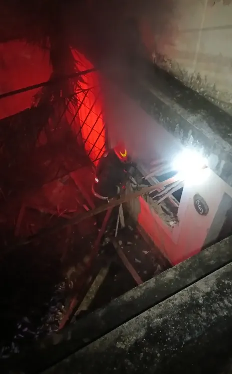 Incendio en vivienda (policía)